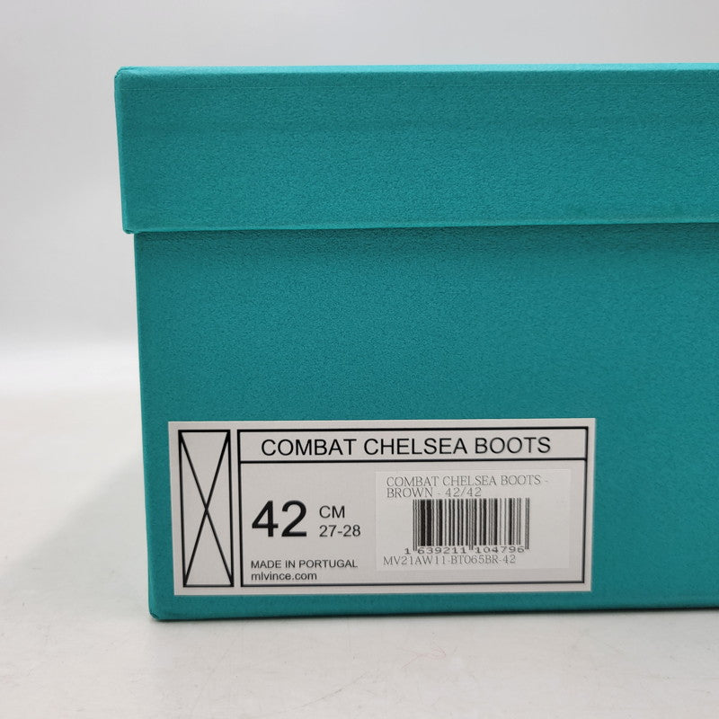 【中古品】【メンズ】 MLVINCE メルヴィンス COMBAT CHELSEA BOOTS コンバット チェルシー ブーツ シューズ 靴 164-251028-as-31-izu サイズ：42 カラー：ブラウン系 万代Net店