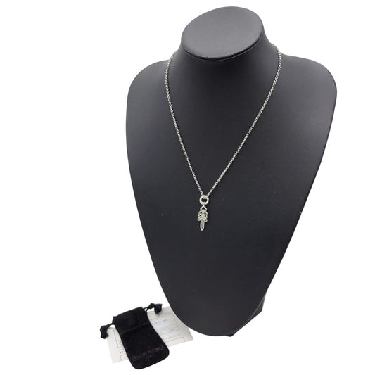 【中古品】【メンズ/レディース】 CHROME HEARTS クロムハーツ 925 NO5 DAGGER & NECKCHAIN R20 ダガー ネックレス アクセサリー 190-251214-as-16-izu カラー：シルバー 万代Net店