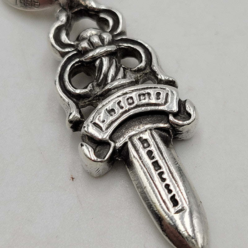 【中古品】【メンズ/レディース】 CHROME HEARTS クロムハーツ 925 NO5 DAGGER & NECKCHAIN R20 ダガー ネックレス アクセサリー 190-251214-as-16-izu カラー：シルバー 万代Net店