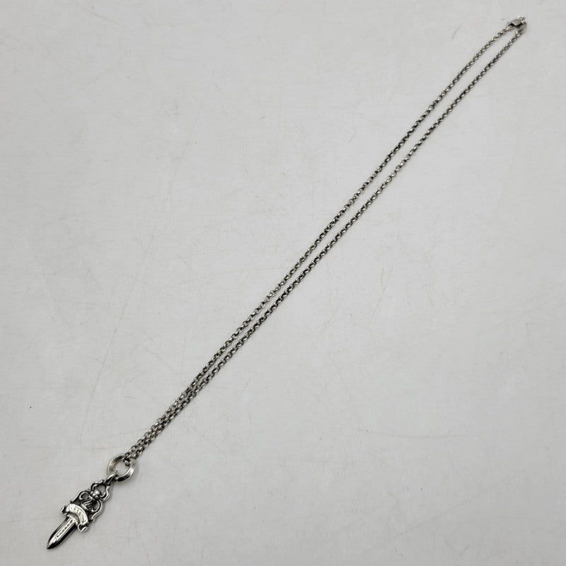 【中古品】【メンズ/レディース】 CHROME HEARTS クロムハーツ 925 NO5 DAGGER & NECKCHAIN R20 ダガー ネックレス アクセサリー 190-251214-as-16-izu カラー：シルバー 万代Net店