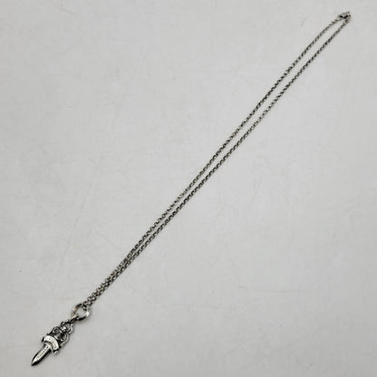 【中古品】【メンズ/レディース】 CHROME HEARTS クロムハーツ 925 NO5 DAGGER & NECKCHAIN R20 ダガー ネックレス アクセサリー 190-251214-as-16-izu カラー：シルバー 万代Net店