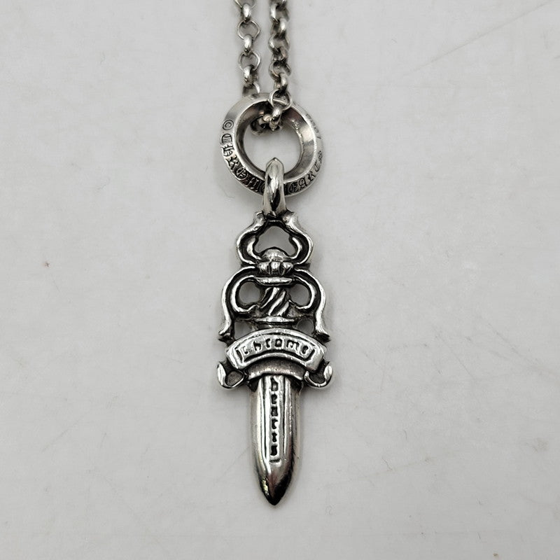 【中古品】【メンズ/レディース】 CHROME HEARTS クロムハーツ 925 NO5 DAGGER & NECKCHAIN R20 ダガー ネックレス アクセサリー 190-251214-as-16-izu カラー：シルバー 万代Net店