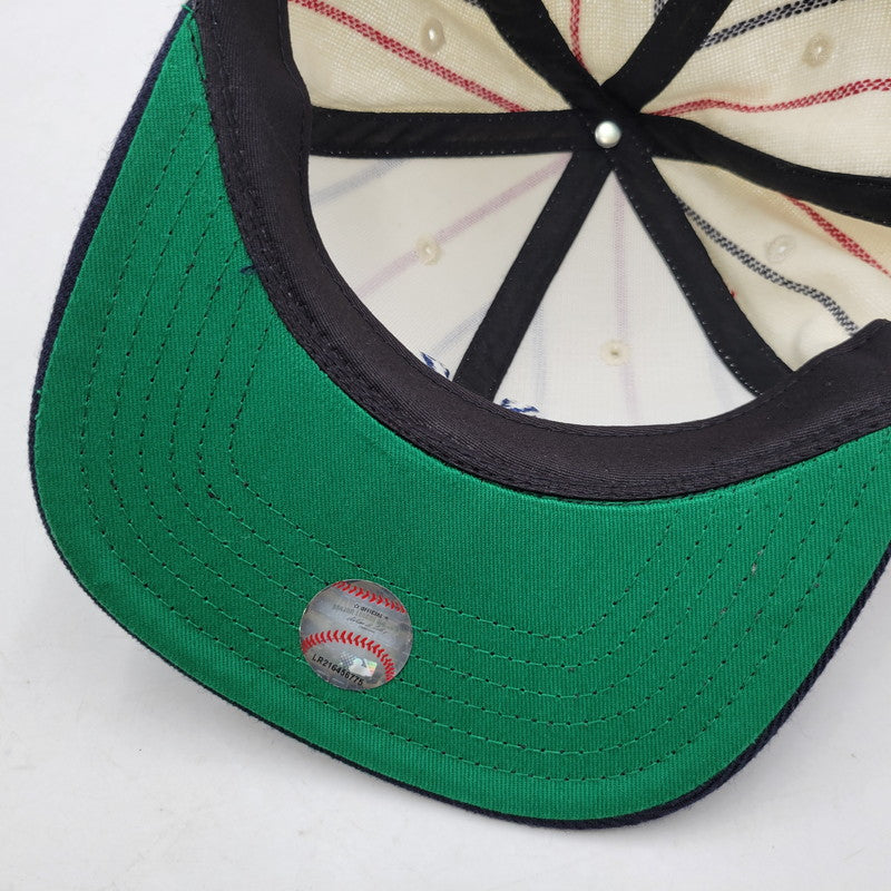 【中古品】【メンズ/レディース】 AMERICAN NEEDLE アメリカンニードル COOPERSTOWN クーパーズタウン NEW YORK YANKEES ニューヨーク ヤンキース SNAP BACK CAP スナップバックキャップ 帽子 185-251108-ya-11-izu サイズ：F カラー：ホワイト/ネイビー 万代Net店