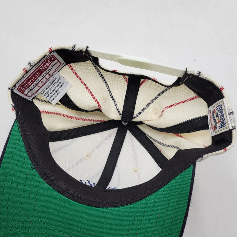 【中古品】【メンズ/レディース】 AMERICAN NEEDLE アメリカンニードル COOPERSTOWN クーパーズタウン NEW YORK YANKEES ニューヨーク ヤンキース SNAP BACK CAP スナップバックキャップ 帽子 185-251108-ya-11-izu サイズ：F カラー：ホワイト/ネイビー 万代Net店