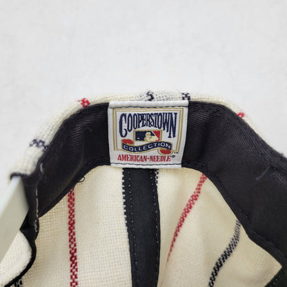 【中古品】【メンズ/レディース】 AMERICAN NEEDLE アメリカンニードル COOPERSTOWN クーパーズタウン NEW YORK YANKEES ニューヨーク ヤンキース SNAP BACK CAP スナップバックキャップ 帽子 185-251108-ya-11-izu サイズ：F カラー：ホワイト/ネイビー 万代Net店