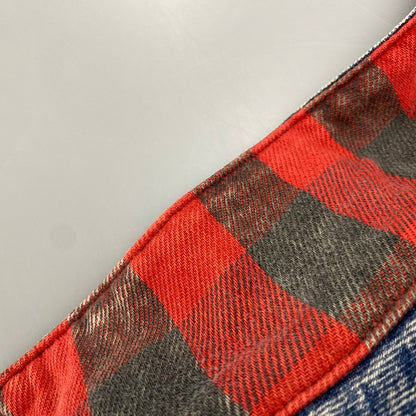 【中古品】【メンズ】 SMALL-E BUFFALO PLAID FLANNEL LINER CHEMICAL WASH DENIM JACKET 70417 0819 刻印527 ケミカルウォッシュ デニムジャケット USA製 アウター 146-251027-as-09-izu サイズ：L カラー：インディゴ 万代Net店