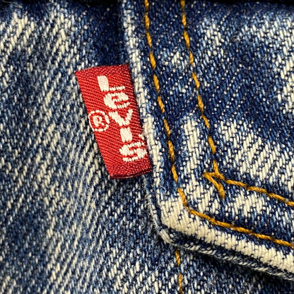 【中古品】【メンズ】 SMALL-E BUFFALO PLAID FLANNEL LINER CHEMICAL WASH DENIM JACKET 70417 0819 刻印527 ケミカルウォッシュ デニムジャケット USA製 アウター 146-251027-as-09-izu サイズ：L カラー：インディゴ 万代Net店
