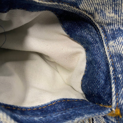 【中古品】【メンズ】 SMALL-E BUFFALO PLAID FLANNEL LINER CHEMICAL WASH DENIM JACKET 70417 0819 刻印527 ケミカルウォッシュ デニムジャケット USA製 アウター 146-251027-as-09-izu サイズ：L カラー：インディゴ 万代Net店