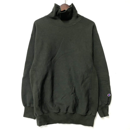 【中古品】【メンズ】 Champion products チャンピオンプロダクツ C8-A039 青単色タグ REVERSE WEAVE リバース ウィーブ TURTLENECK SWEATSHIRT タートルネック スウェットシャツ トップス 長袖 148-251029-cs-06-izu サイズ：M カラー：ダークグリーン 万代Net店