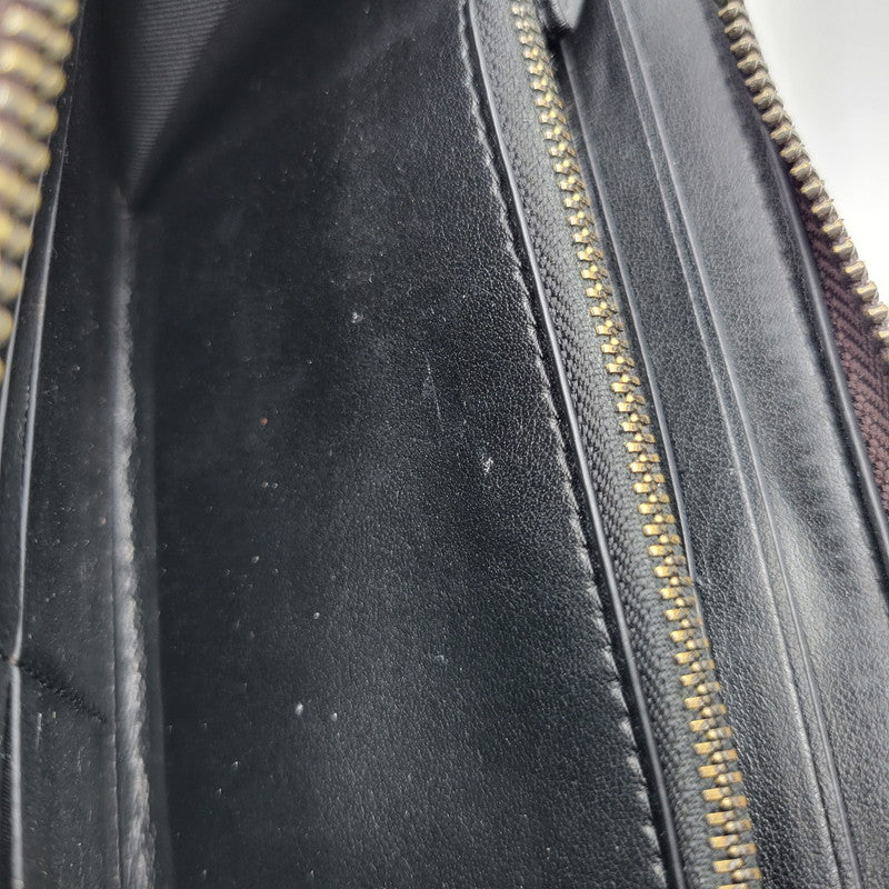 【中古品】【レディース】 COACH コーチ × DISNEY ディズニー SIGNATURE ROUND ZIP LONG WALLET F31350 シグネチャー ラウンドジップ ロングウォレット 長財布 181-251028-as-38-izu カラー：ブラウン 万代Net店