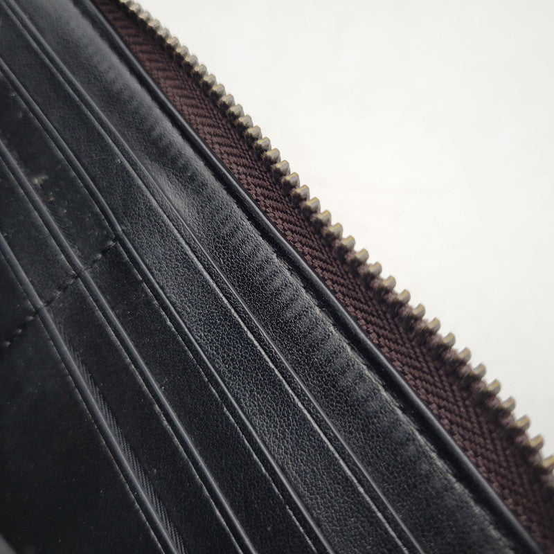 【中古品】【レディース】 COACH コーチ × DISNEY ディズニー SIGNATURE ROUND ZIP LONG WALLET F31350 シグネチャー ラウンドジップ ロングウォレット 長財布 181-251028-as-38-izu カラー：ブラウン 万代Net店