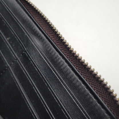 【中古品】【レディース】 COACH コーチ × DISNEY ディズニー SIGNATURE ROUND ZIP LONG WALLET F31350 シグネチャー ラウンドジップ ロングウォレット 長財布 181-251028-as-38-izu カラー：ブラウン 万代Net店