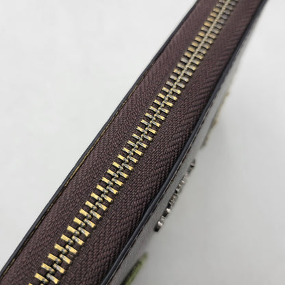 【中古品】【レディース】 COACH コーチ × DISNEY ディズニー SIGNATURE ROUND ZIP LONG WALLET F31350 シグネチャー ラウンドジップ ロングウォレット 長財布 181-251028-as-38-izu カラー：ブラウン 万代Net店