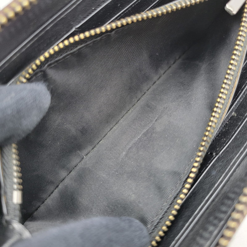 【中古品】【レディース】 COACH コーチ × DISNEY ディズニー SIGNATURE ROUND ZIP LONG WALLET F31350 シグネチャー ラウンドジップ ロングウォレット 長財布 181-251028-as-38-izu カラー：ブラウン 万代Net店