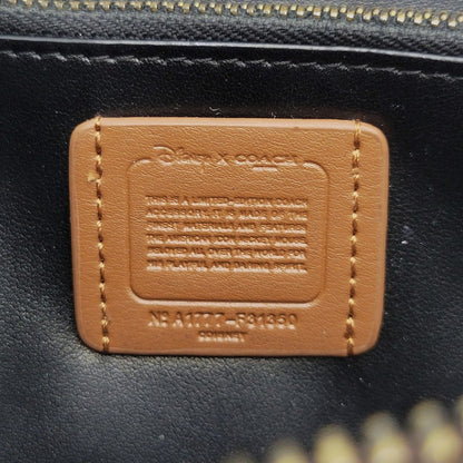 【中古品】【レディース】 COACH コーチ × DISNEY ディズニー SIGNATURE ROUND ZIP LONG WALLET F31350 シグネチャー ラウンドジップ ロングウォレット 長財布 181-251028-as-38-izu カラー：ブラウン 万代Net店