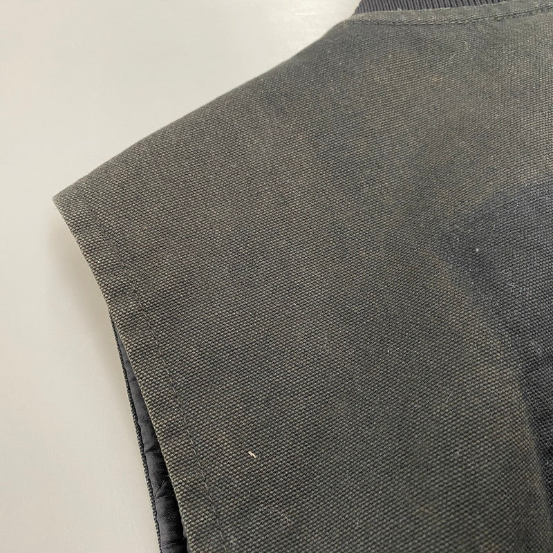 【現状渡し品】【メンズ】 Carhartt カーハート RIB COLLAR QUILTING LINER DUCK WORK VEST リブカラー キルティング ライナー ダック ワークベスト 146-251027-as-16-izu カラー：ブラック 万代Net店