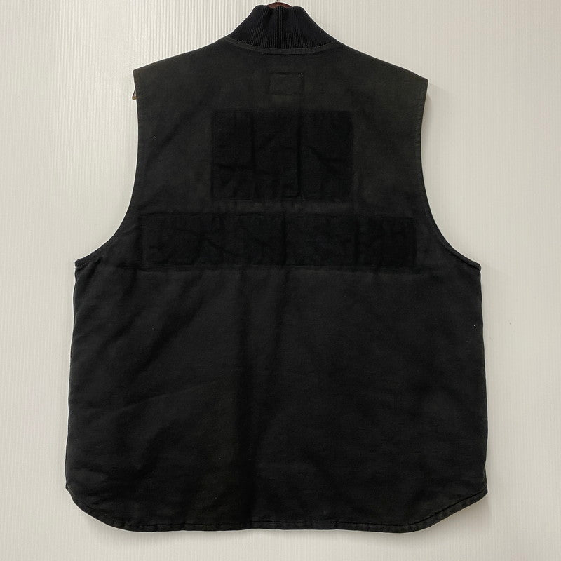 【現状渡し品】【メンズ】 Carhartt カーハート RIB COLLAR QUILTING LINER DUCK WORK VEST リブカラー キルティング ライナー ダック ワークベスト 146-251027-as-16-izu カラー：ブラック 万代Net店