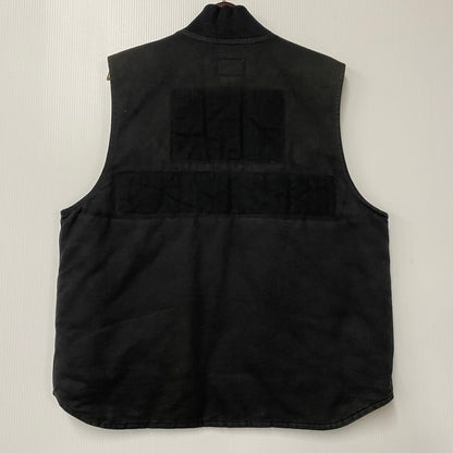 【現状渡し品】【メンズ】 Carhartt カーハート RIB COLLAR QUILTING LINER DUCK WORK VEST リブカラー キルティング ライナー ダック ワークベスト 146-251027-as-16-izu カラー：ブラック 万代Net店