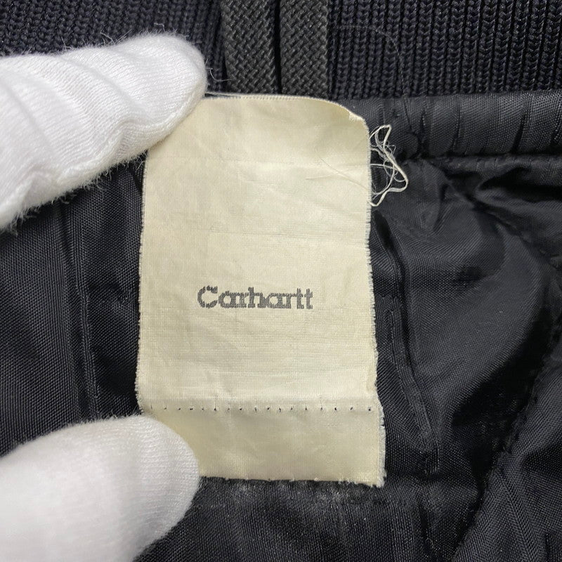 【現状渡し品】【メンズ】 Carhartt カーハート RIB COLLAR QUILTING LINER DUCK WORK VEST リブカラー キルティング ライナー ダック ワークベスト 146-251027-as-16-izu カラー：ブラック 万代Net店