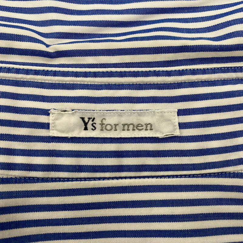 【中古品】【メンズ】 Y's for men ワイズ フォー メン SS STRIPE SHIRT ショートスリーブ ストライプ シャツ トップス 半袖 140-251029-cs-09-izu サイズ：不明 カラー：ブルー 万代Net店