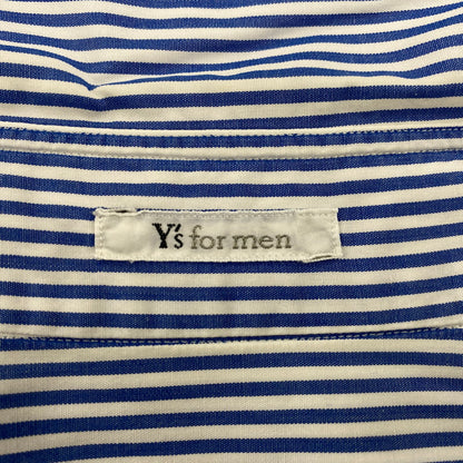 【中古品】【メンズ】 Y's for men ワイズ フォー メン SS STRIPE SHIRT ショートスリーブ ストライプ シャツ トップス 半袖 140-251029-cs-09-izu サイズ：不明 カラー：ブルー 万代Net店