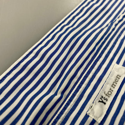 【中古品】【メンズ】 Y's for men ワイズ フォー メン SS STRIPE SHIRT ショートスリーブ ストライプ シャツ トップス 半袖 140-251029-cs-09-izu サイズ：不明 カラー：ブルー 万代Net店