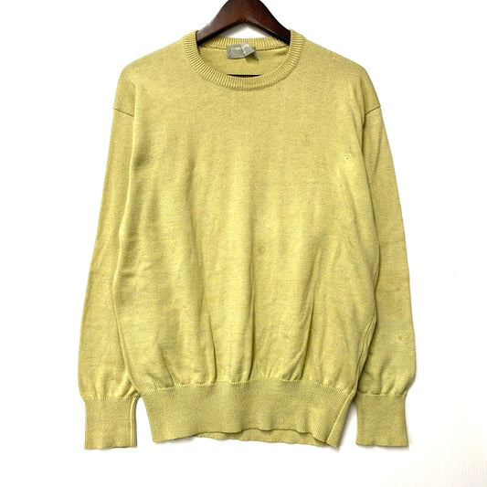 【中古品】【メンズ】 COMME des GARCONS HOMME コムデギャルソンオム CREWNECK COTTON KNIT HN-020010 AD1991 クルーネック コットン ニット 長袖 トップス 140-251027-as-18-izu カラー：イエロー系 万代Net店
