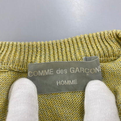 【中古品】【メンズ】 CREWNECK COTTON KNIT HN-020010 AD1991 クルーネック コットン ニット 長袖 トップス 140-251027-as-18-izu カラー：イエロー系 万代Net店