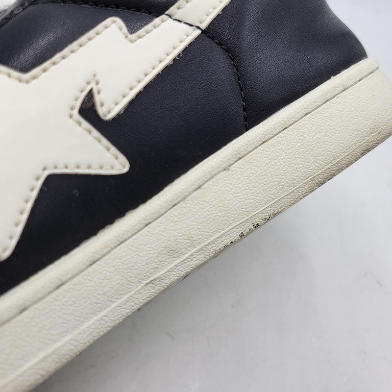 【中古品】【メンズ】 A BATHING APE アベイシングエイプ SKULL STA スカルスタ スニーカー シューズ 靴 162-251027-as-04-izu サイズ：28.5cm カラー：ブラック×ホワイト 万代Net店