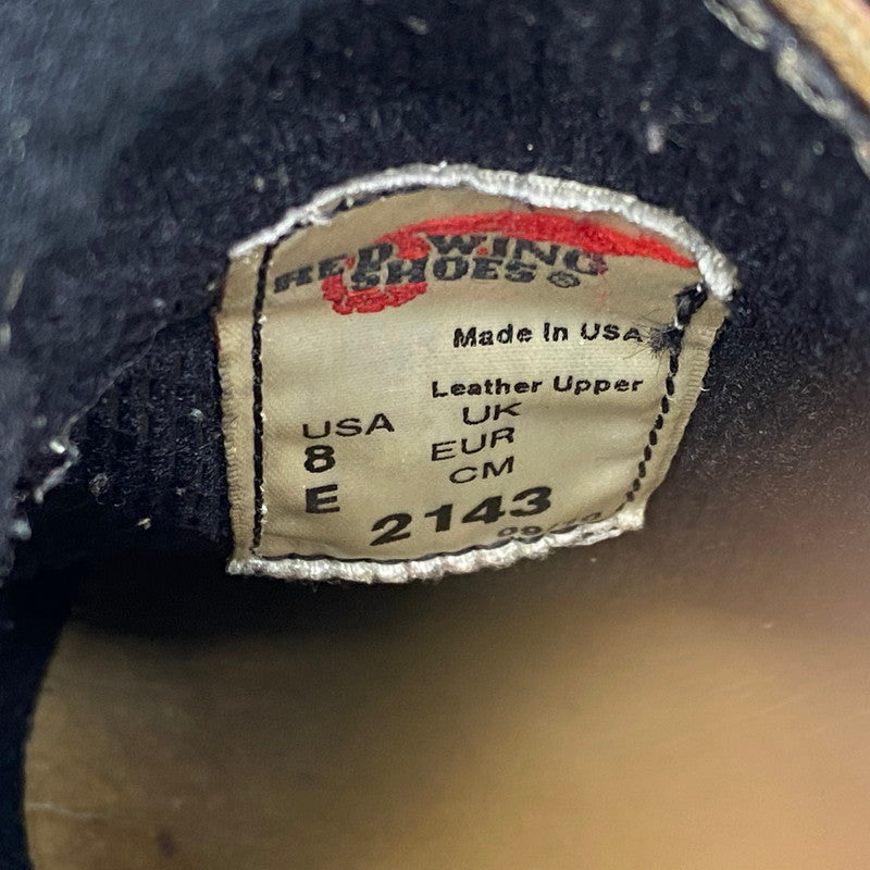 【現状渡し品】【メンズ】 RED WING レッドウィング ROMEO SIDE GORE SHORT BOOTS 2143 ロメオ サイドゴア ショートブーツ USA製 シューズ 靴 164-251028-as-08-izu サイズ：8E カラー：ブラウン 万代Net店