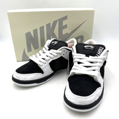 【中古美品】【メンズ/レディース】 NIKE SB ナイキエスビー × TIGHTBOOTH タイトブース DUNK LOW PRO QS FD2629-100 ダンク ロー プロ QS スニーカー シューズ 靴 160-251028-as-11-izu サイズ：26cm カラー：WHITE/BLACK-SAFETY ORANGE 万代Net店