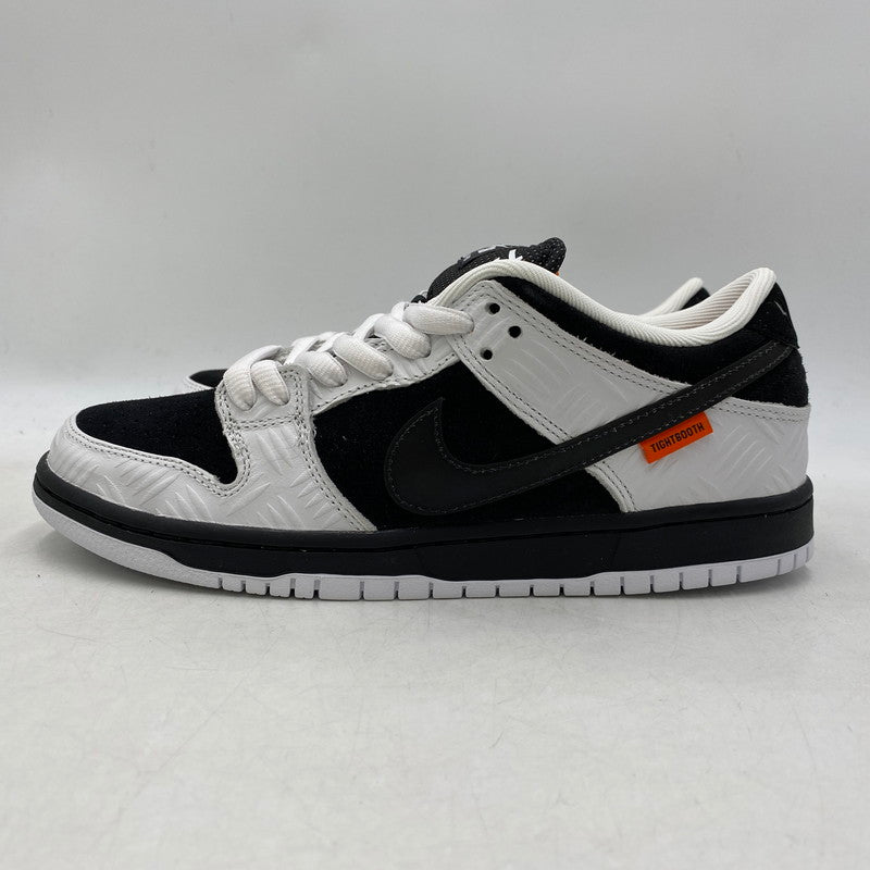 【中古美品】【メンズ/レディース】 NIKE SB ナイキエスビー × TIGHTBOOTH タイトブース DUNK LOW PRO QS FD2629-100 ダンク ロー プロ QS スニーカー シューズ 靴 160-251028-as-11-izu サイズ：26cm カラー：WHITE/BLACK-SAFETY ORANGE 万代Net店