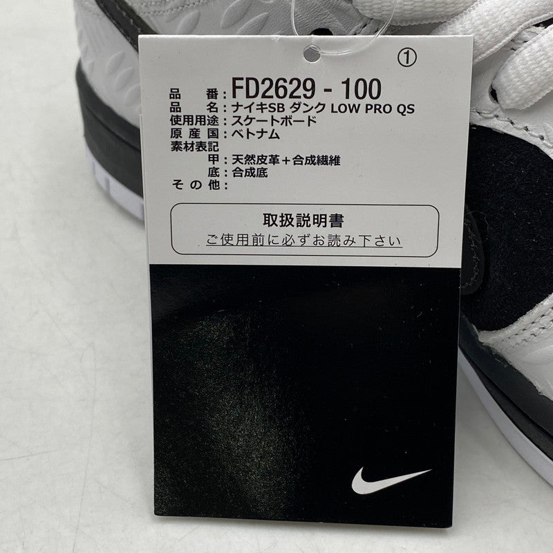 【中古美品】【メンズ/レディース】 NIKE SB ナイキエスビー × TIGHTBOOTH タイトブース DUNK LOW PRO QS FD2629-100 ダンク ロー プロ QS スニーカー シューズ 靴 160-251028-as-11-izu サイズ：26cm カラー：WHITE/BLACK-SAFETY ORANGE 万代Net店