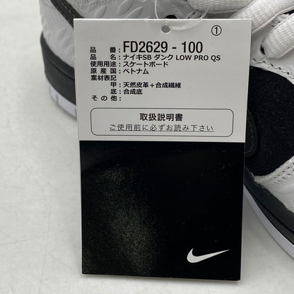 【中古美品】【メンズ/レディース】 NIKE SB ナイキエスビー × TIGHTBOOTH タイトブース DUNK LOW PRO QS FD2629-100 ダンク ロー プロ QS スニーカー シューズ 靴 160-251028-as-11-izu サイズ：26cm カラー：WHITE/BLACK-SAFETY ORANGE 万代Net店