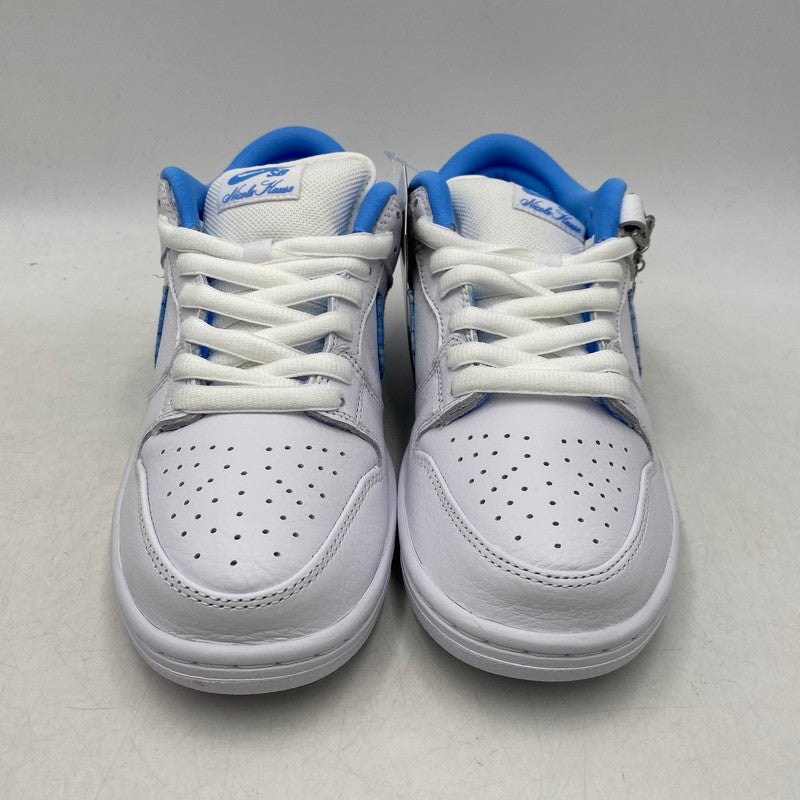 【中古美品】【メンズ/レディース】 NIKE SB ナイキエスビー × NICOLE HAUSE ニコールハウゼ DUNK LOW PRO FZ8802-100 ダンク ロー プロ スニーカー シューズ 靴 160-251028-as-10-izu サイズ：26cm カラー：WHITE/UNIVERSITY BLUE-WHITE 万代Net店