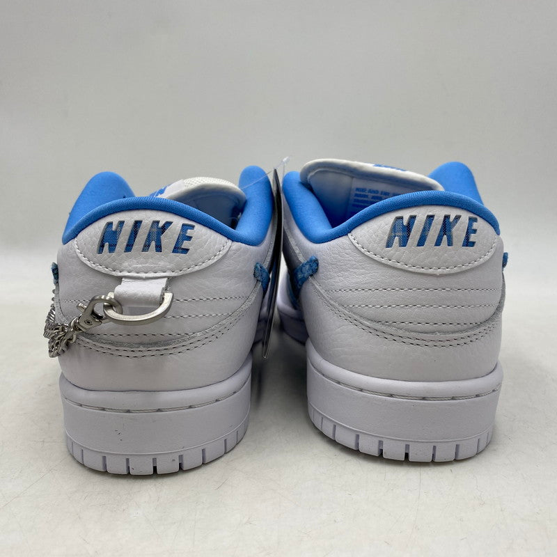 【中古美品】【メンズ/レディース】 NIKE SB ナイキエスビー × NICOLE HAUSE ニコールハウゼ DUNK LOW PRO FZ8802-100 ダンク ロー プロ スニーカー シューズ 靴 160-251028-as-10-izu サイズ：26cm カラー：WHITE/UNIVERSITY BLUE-WHITE 万代Net店