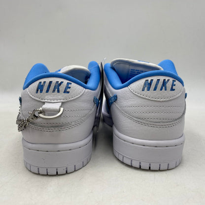 【中古美品】【メンズ/レディース】 NIKE SB ナイキエスビー × NICOLE HAUSE ニコールハウゼ DUNK LOW PRO FZ8802-100 ダンク ロー プロ スニーカー シューズ 靴 160-251028-as-10-izu サイズ：26cm カラー：WHITE/UNIVERSITY BLUE-WHITE 万代Net店