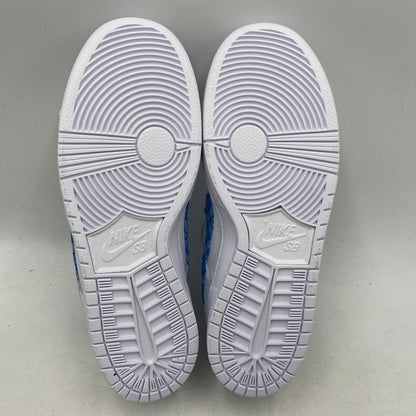 【中古美品】【メンズ/レディース】 NIKE SB ナイキエスビー × NICOLE HAUSE ニコールハウゼ DUNK LOW PRO FZ8802-100 ダンク ロー プロ スニーカー シューズ 靴 160-251028-as-10-izu サイズ：26cm カラー：WHITE/UNIVERSITY BLUE-WHITE 万代Net店