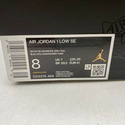 【中古美品】【メンズ/レディース】 NIKE ナイキ AIR JORDAN 1 LOW SE DZ5376-469 エア ジョーダン 1 ロー SE スニーカー シューズ 靴 160-251028-as-09-izu サイズ：26cm カラー：DUTCH BLUE/SMOKE GREY-SAIL 万代Net店