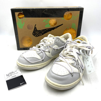 【中古品】【メンズ/レディース】 NIKE ナイキ × OFF-WHITE オフホワイト DUNK LOW DM1602-123 ダンク ロー スニーカー シューズ 靴 160-251028-as-12-izu サイズ：26cm カラー：SAIL/NEUTRAL GREY-WHITE 万代Net店