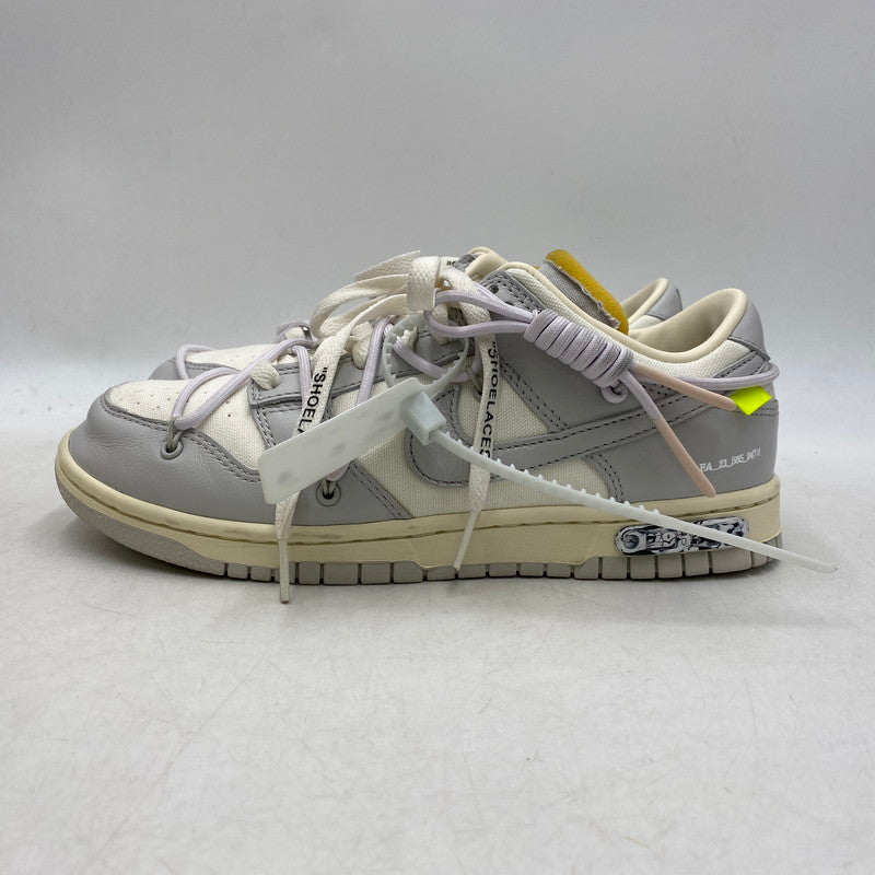 【中古品】【メンズ/レディース】 NIKE ナイキ × OFF-WHITE オフホワイト DUNK LOW DM1602-123 ダンク ロー スニーカー シューズ 靴 160-251028-as-12-izu サイズ：26cm カラー：SAIL/NEUTRAL GREY-WHITE 万代Net店