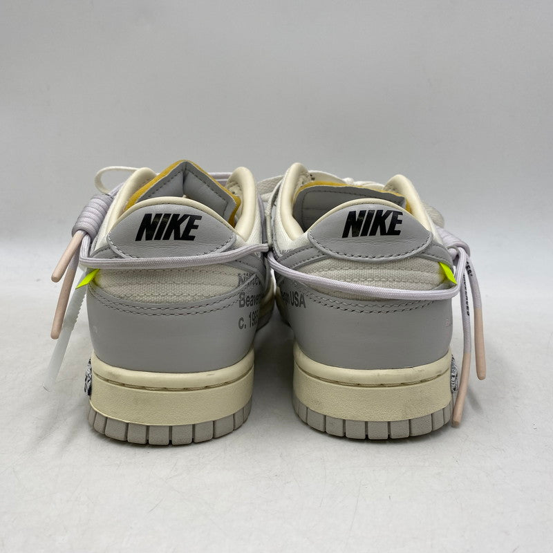 【中古品】【メンズ/レディース】 NIKE ナイキ × OFF-WHITE オフホワイト DUNK LOW DM1602-123 ダンク ロー スニーカー シューズ 靴 160-251028-as-12-izu サイズ：26cm カラー：SAIL/NEUTRAL GREY-WHITE 万代Net店