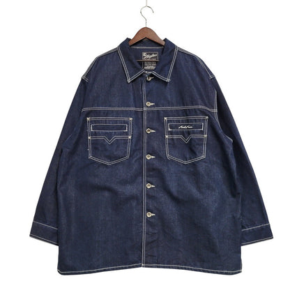 【中古品】【メンズ】 KARL KANI JEANS カールカナイ ジーンズ DENIM JACKET デニム ジャケット アウター 146-251030-cs-11-izu サイズ：XXL カラー：ダークインディゴ 万代Net店
