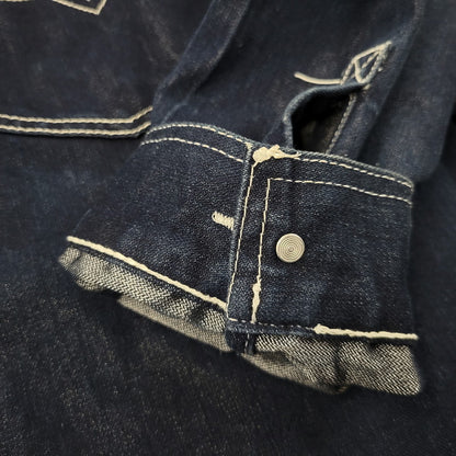 【中古品】【メンズ】 KARL KANI JEANS カールカナイ ジーンズ DENIM JACKET デニム ジャケット アウター 146-251030-cs-11-izu サイズ：XXL カラー：ダークインディゴ 万代Net店