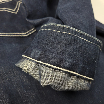 【中古品】【メンズ】 KARL KANI JEANS カールカナイ ジーンズ DENIM JACKET デニム ジャケット アウター 146-251030-cs-11-izu サイズ：XXL カラー：ダークインディゴ 万代Net店