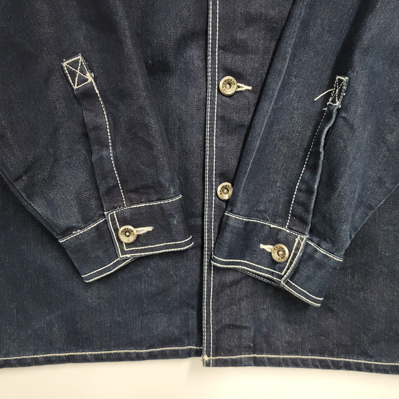 【中古品】【メンズ】 KARL KANI JEANS カールカナイ ジーンズ DENIM JACKET デニム ジャケット アウター 146-251030-cs-11-izu サイズ：XXL カラー：ダークインディゴ 万代Net店