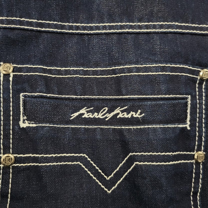 【中古品】【メンズ】 KARL KANI JEANS カールカナイ ジーンズ DENIM JACKET デニム ジャケット アウター 146-251030-cs-11-izu サイズ：XXL カラー：ダークインディゴ 万代Net店