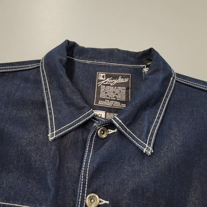 【中古品】【メンズ】 KARL KANI JEANS カールカナイ ジーンズ DENIM JACKET デニム ジャケット アウター 146-251030-cs-11-izu サイズ：XXL カラー：ダークインディゴ 万代Net店