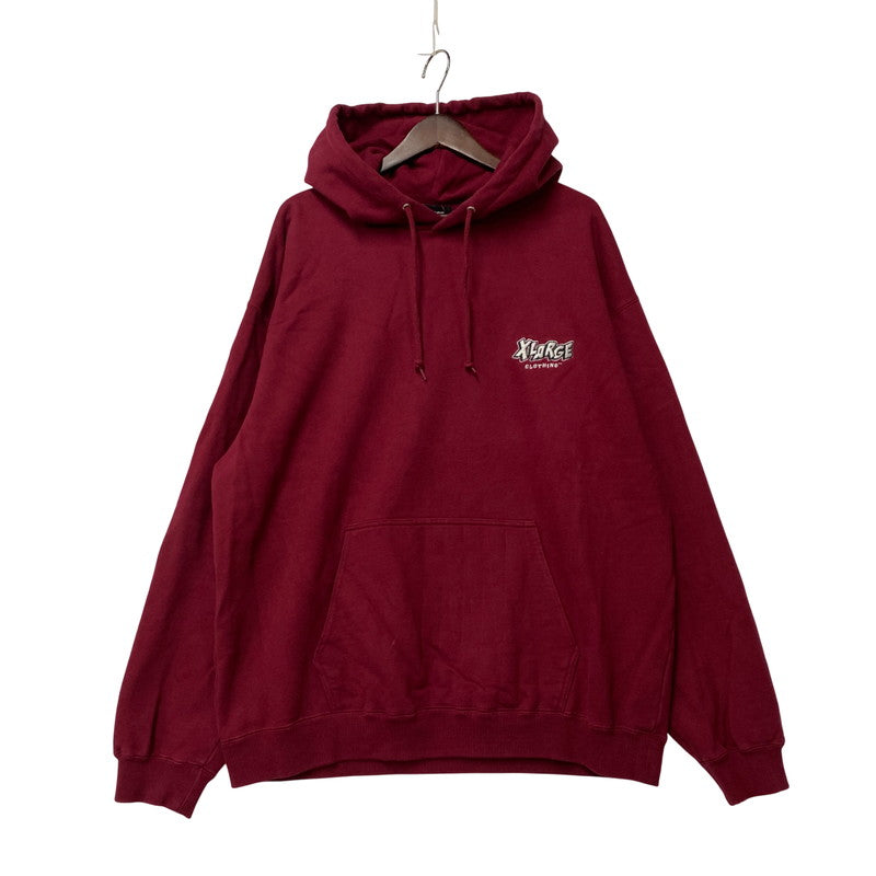 【中古品】【メンズ】 XLARGE エクストララージ HOODED SWEATSHIRT 101231012014 フーデッド スウェットシャツ パーカー 長袖 トップス 142-251102-as-23-izu サイズ：XL カラー：ボルドー 万代Net店