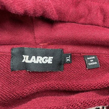 【中古品】【メンズ】 XLARGE エクストララージ HOODED SWEATSHIRT 101231012014 フーデッド スウェットシャツ パーカー 長袖 トップス 142-251102-as-23-izu サイズ：XL カラー：ボルドー 万代Net店
